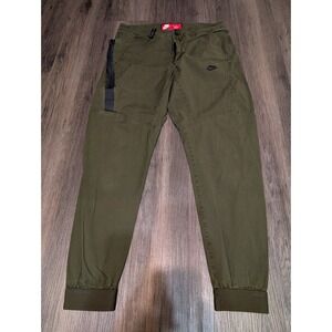Nike Tech Pack Woven Cargo Pants Olive Green Utility Joggers Mens Size M